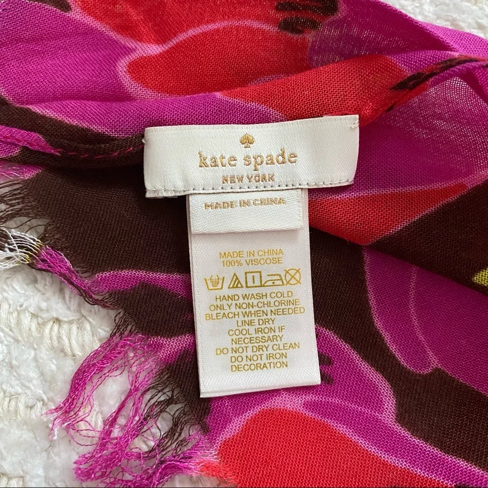 Kate Spade Rio Tropical Floral Scarf